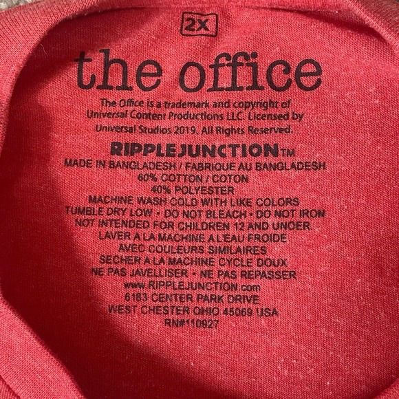 The Office‎ “Greetings From Dunder Mifflin Paper Company” T-Shirt Men’s Size 2XL - Picture 3 of 4